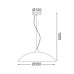 Κρεμαστό φωτιστικό γυαλί με σχέδια Φ35 1ΧΕ27 CHAPLIN | Aca Lighting | DLA321C1